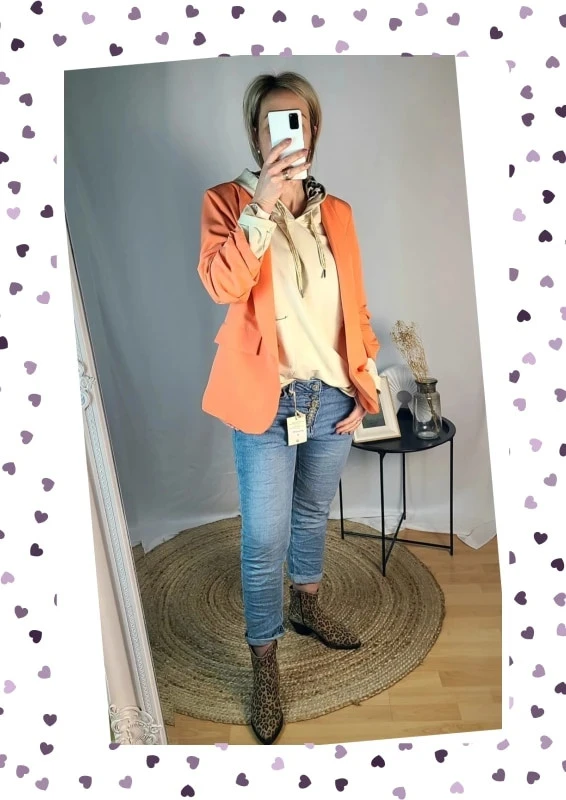 Blazer fluido com mangas franzidas - Rosa - Tamanho Único - Novo com etiqueta – photo 2